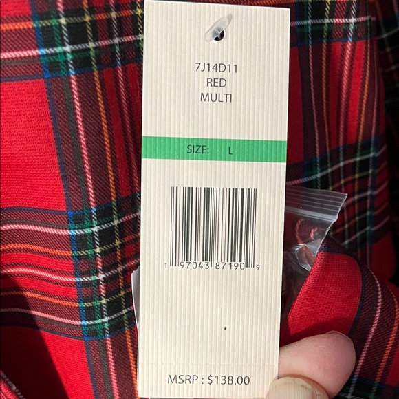 Nanette Lepore Red plaid blazer - Picture 4 of 16